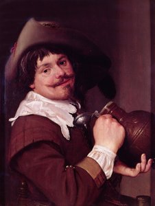 Mann mit einem Krug, ca. 1635